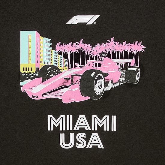 Formula 1 Baby Tee Womens Juniors Crew Neck Short Sleeve Regular Fit Graphic T-Shirt