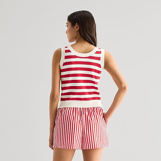 Grayson Threads, The Label Womens Juniors Sleeveless Mickey Mouse Tank Top