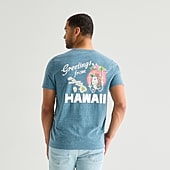 St. John's Bay Mens Crew Neck Short Sleeve Classic Fit Graphic T-Shirt