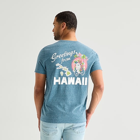 St. John's Bay Mens Crew Neck Short Sleeve Classic Fit Graphic T-Shirt