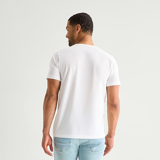 St. John's Bay Mens Crew Neck Short Sleeve Classic Fit Graphic T-Shirt