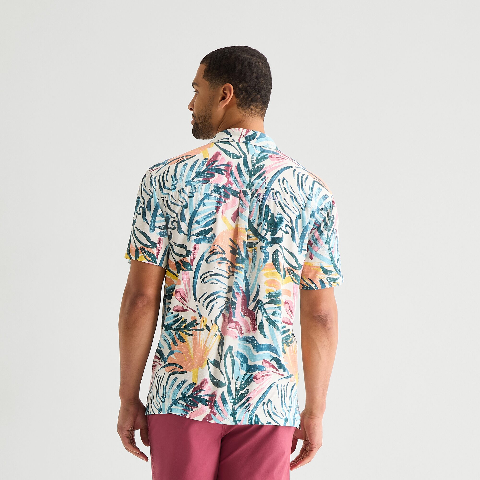 St. John's Bay Mens Short Sleeve Camp Shirt