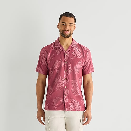 St. John's Bay Mens Short Sleeve Camp Shirt