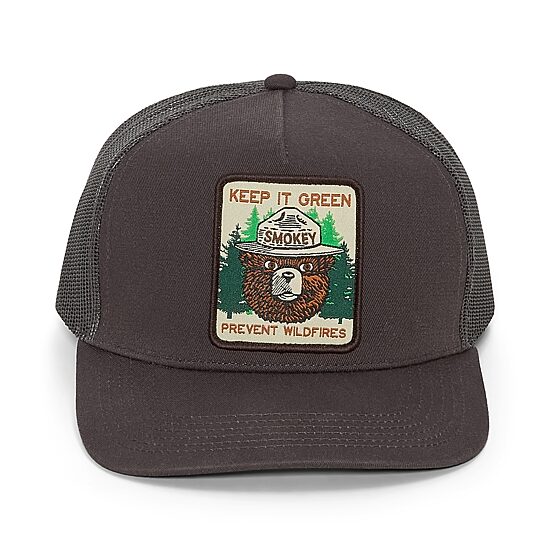 Smokey The Bear Mens Keep It Green Trucker Hat