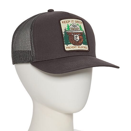 Smokey The Bear Mens Keep It Green Trucker Hat