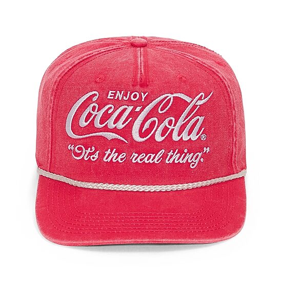 Coca-Cola Mens Embroidered Logo Baseball Cap