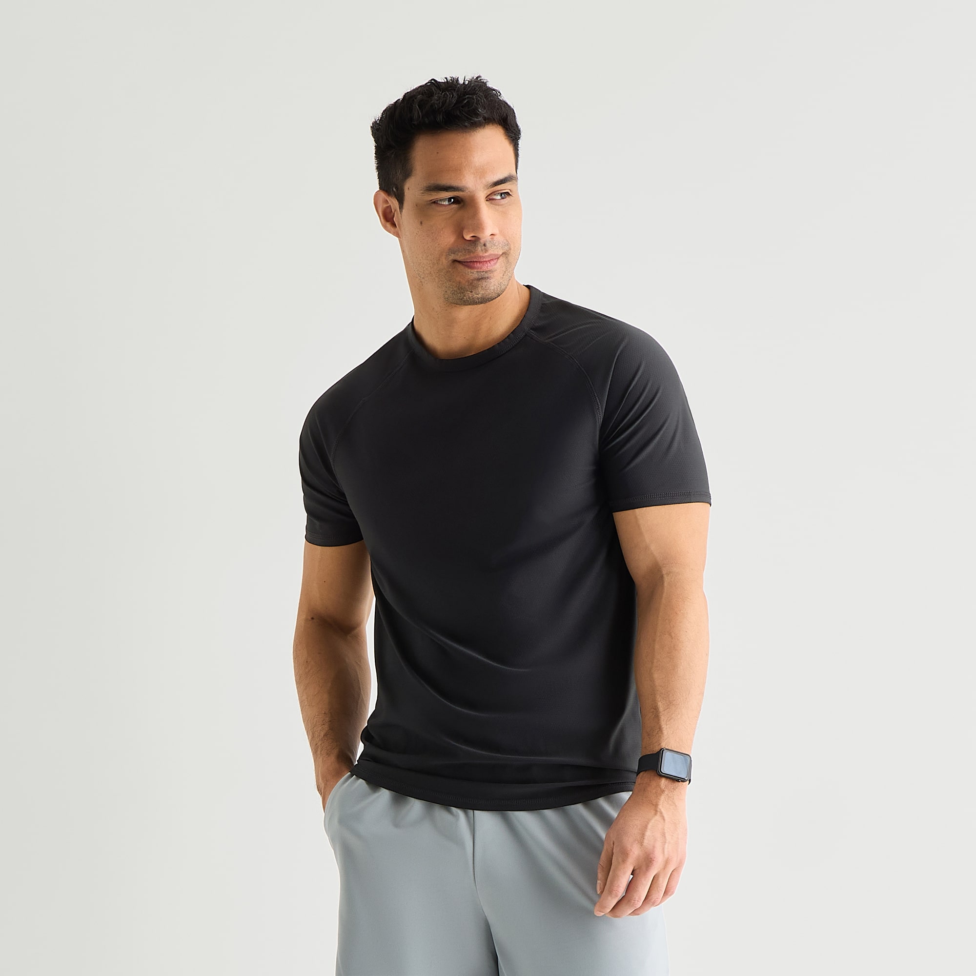 Xersion Mens Crew Neck Short Sleeve Quick Dry Active T-Shirt
