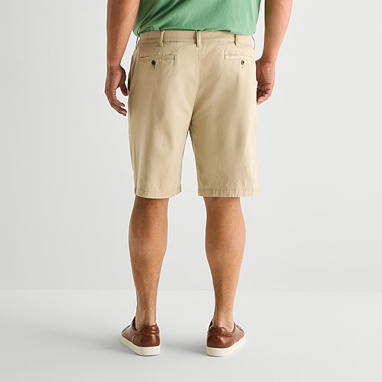St. John's Bay Mens 10" Big and Tall Stretch Fabric Chino Short
