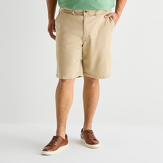 St. John's Bay Mens 10" Big and Tall Stretch Fabric Chino Short