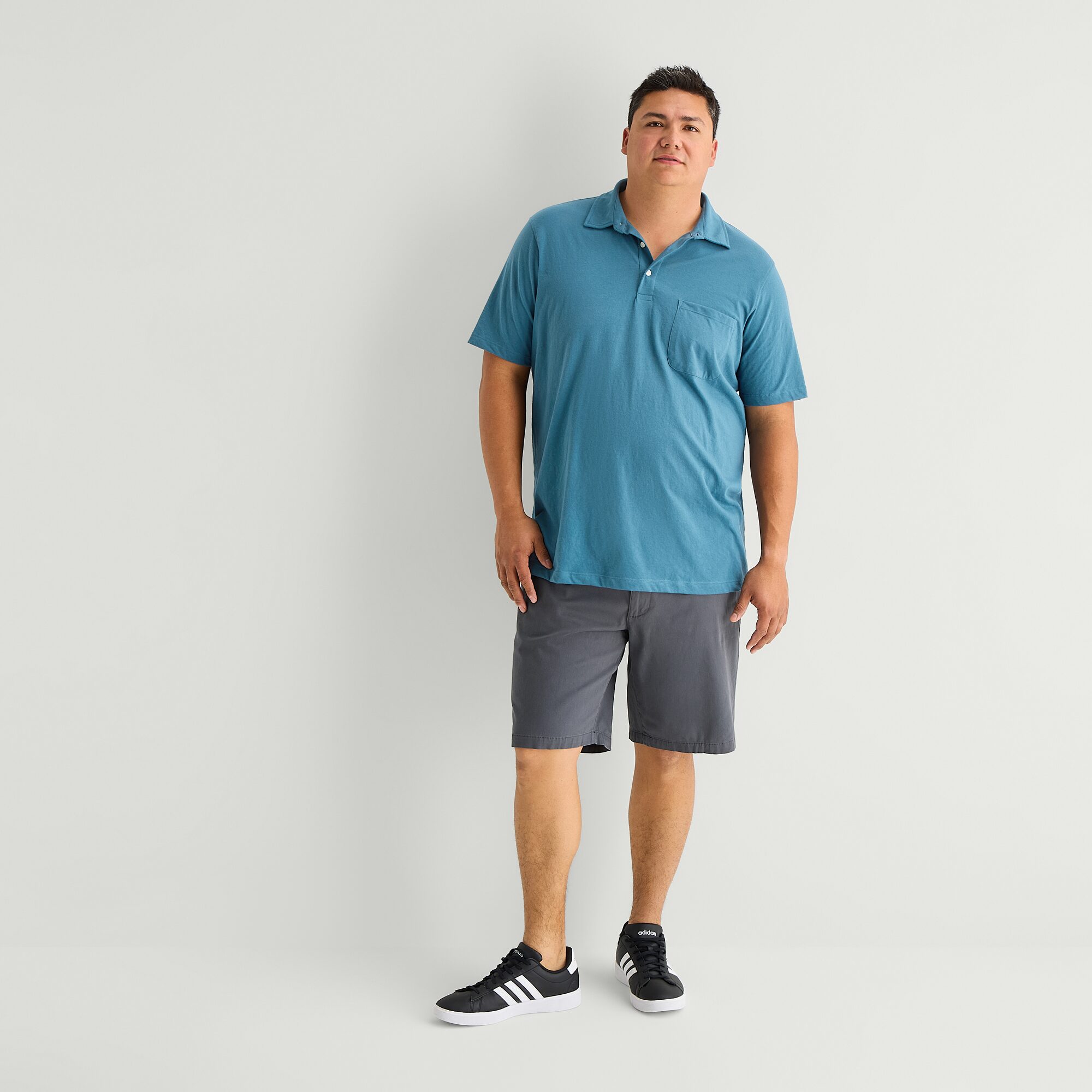 St. John's Bay Jersey Big and Tall Mens Classic Fit Short Sleeve Polo Shirt