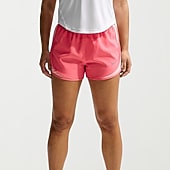 Nike Womens 3" Mid Rise Moisture Wicking Drawstring Waist Quick Dry Running Short