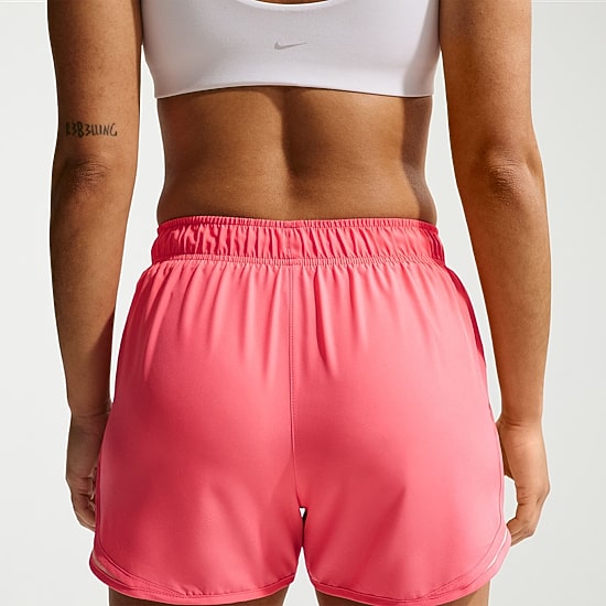 Nike Womens 3" Mid Rise Moisture Wicking Drawstring Waist Quick Dry Running Short
