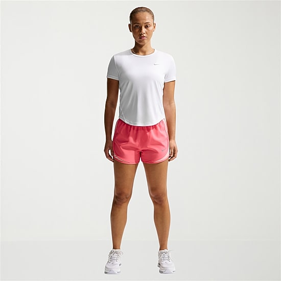 Nike Womens 3" Mid Rise Moisture Wicking Drawstring Waist Quick Dry Running Short