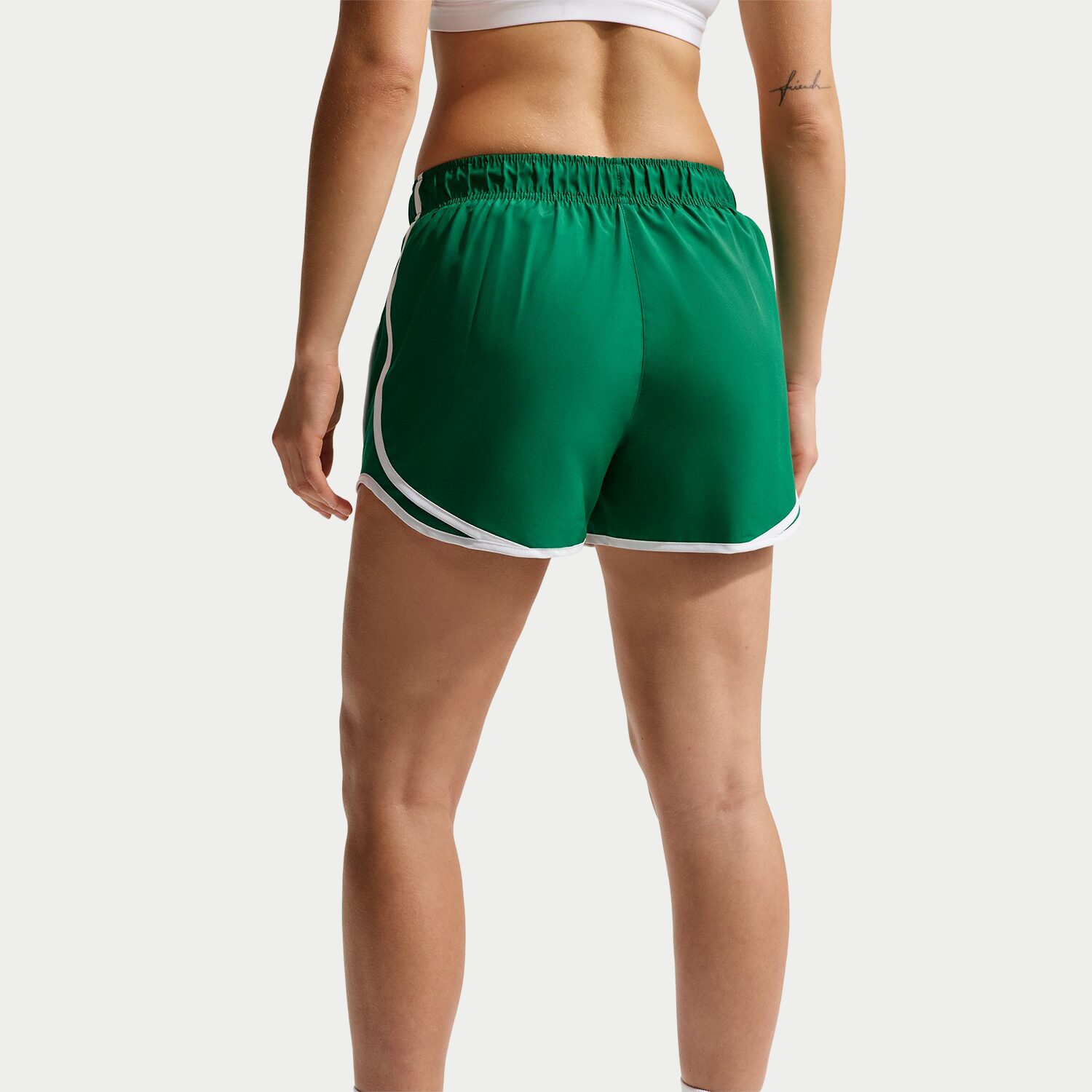 Nike Womens 3" Mid Rise Moisture Wicking Drawstring Waist Quick Dry Running Short