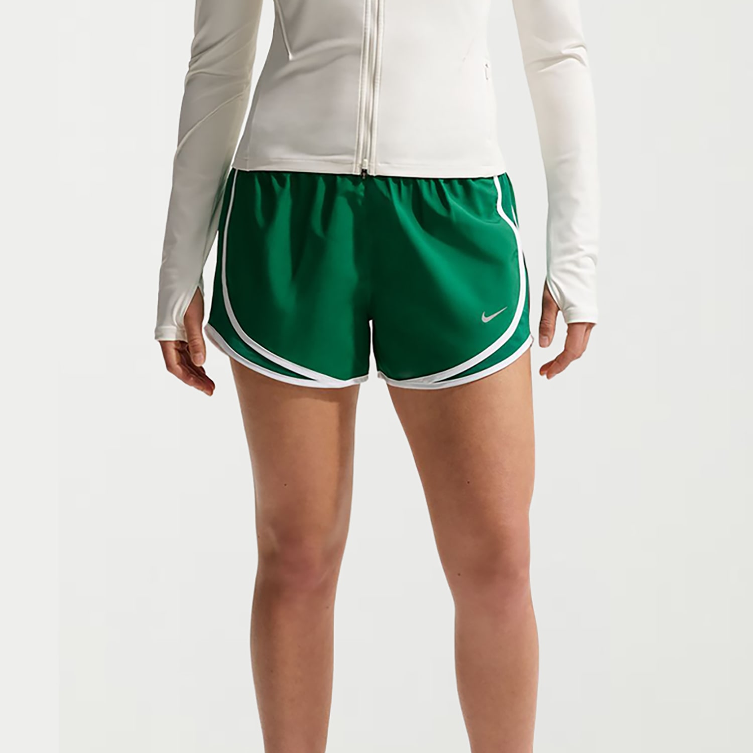 Nike Womens 3" Mid Rise Moisture Wicking DRAWSTRING WAIST Quick Dry Running Short