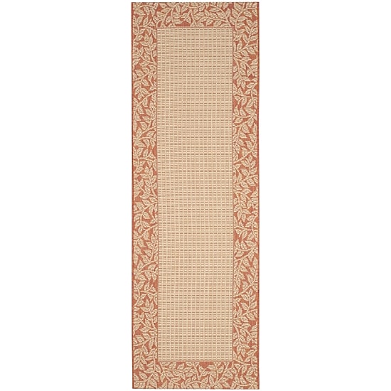 Safavieh Courtyard Collection Chad Oriental Indoor/Outdoor Runner Rug