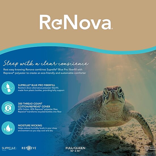 Renova® Repreve Down Alternative Recycled Fiber Comforter