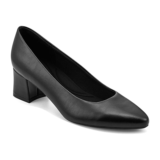 Easy Spirit Nicole Womens Pointed Closed Toe Block Heel Pumps
