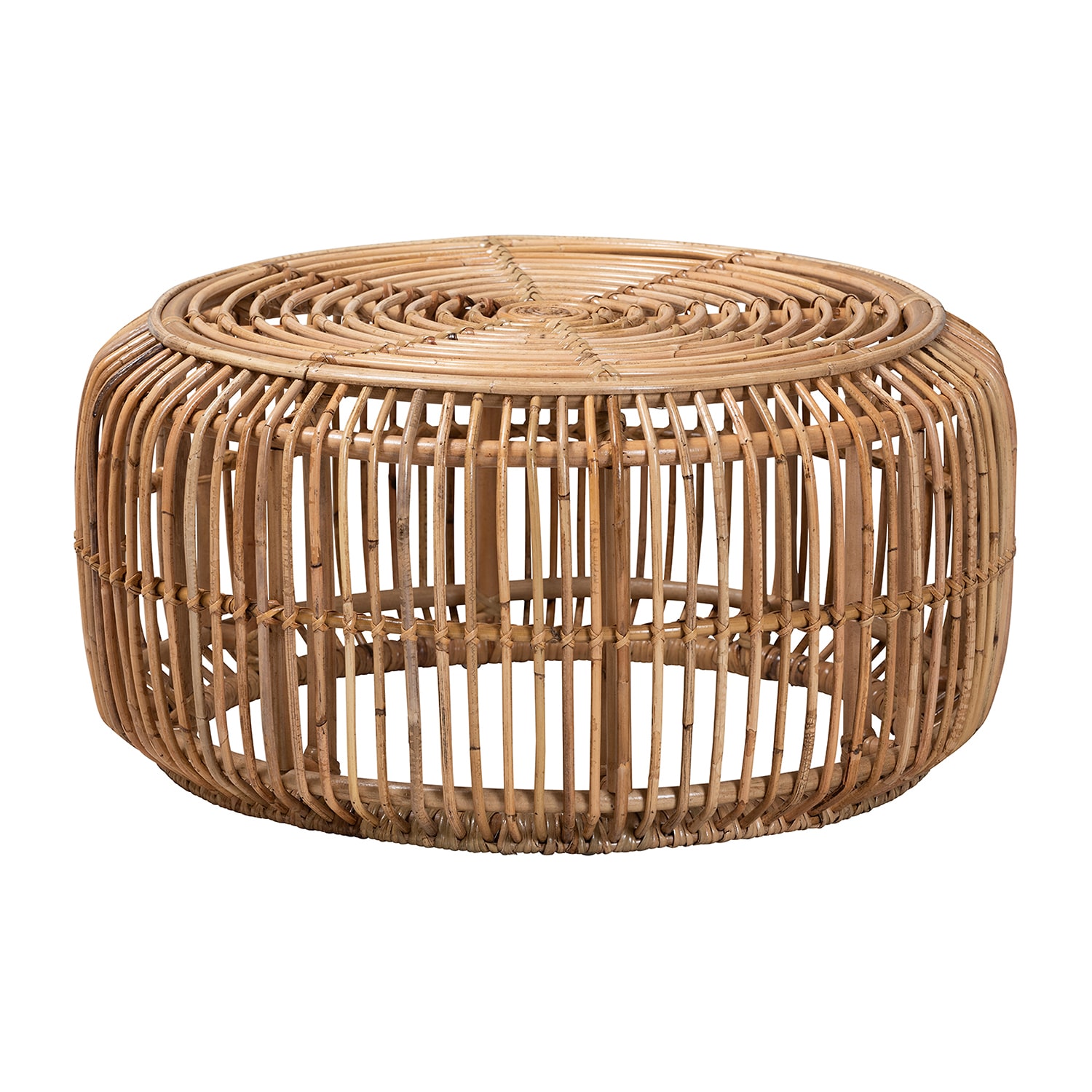 Aliane Rattan Round Rattan Coffee Table