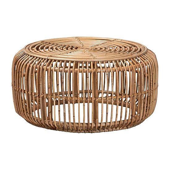 Aliane Rattan Round Rattan Coffee Table