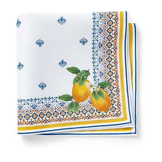 Elrene Home Fashions 4-pc. Capri Lemon Napkin Set