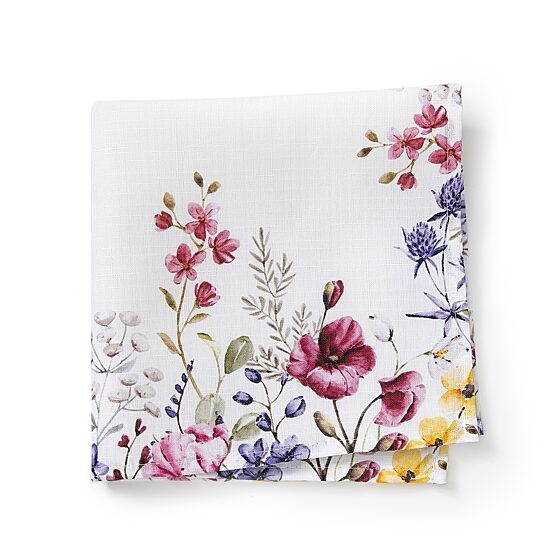 Threadmade Poppy Wildflower 4-pc. Napkins