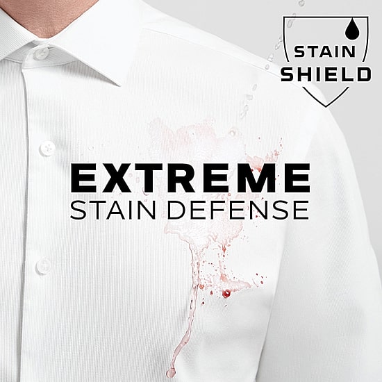 Van Heusen Slim Stain Shield Mens Slim Fit Stretch Fabric Wrinkle Free Long Sleeve Dress Shirt
