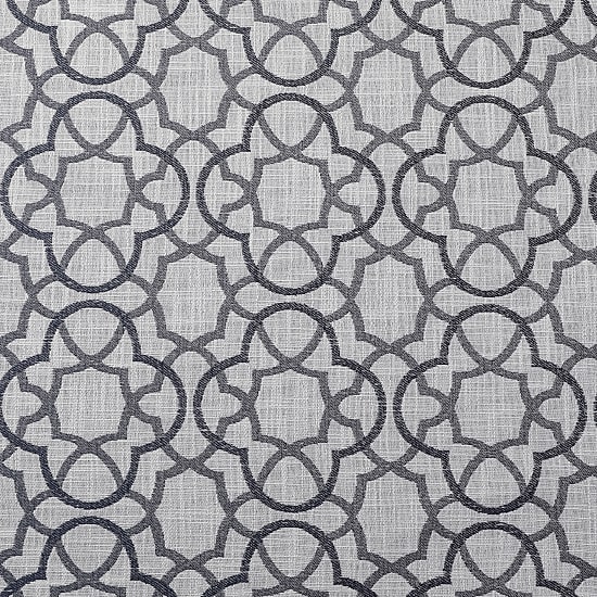 Max Blackout Campbell Geo Jacquard Grommet Top Energy Saving 100% Blackout Single Curtain Panel