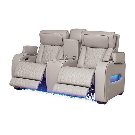 Signature Design By Ashley® Boyington Power Reclining Loveseat with Console