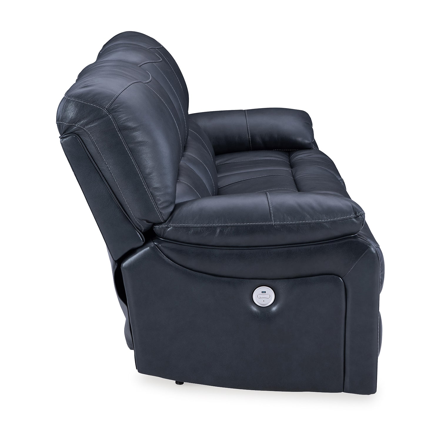 Signature Design By Ashley Leesworth Dual Power Leather Reclining Sofa
