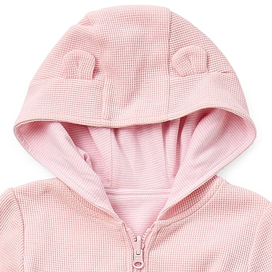 Okie Dokie Baby Girls Hooded Lightweight Puffer Jacket