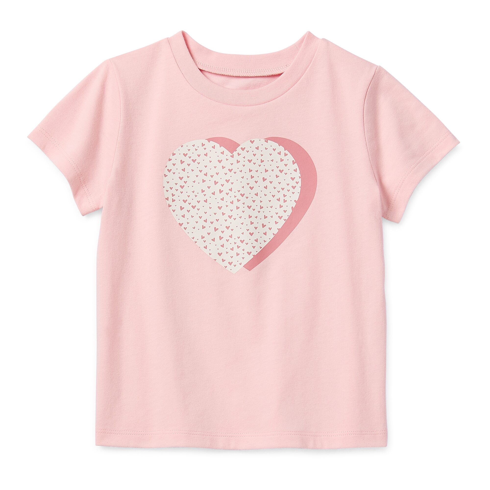 Okie Dokie Toddler & Little Girls Round Neck Short Sleeve Regular Fit Graphic T-Shirt