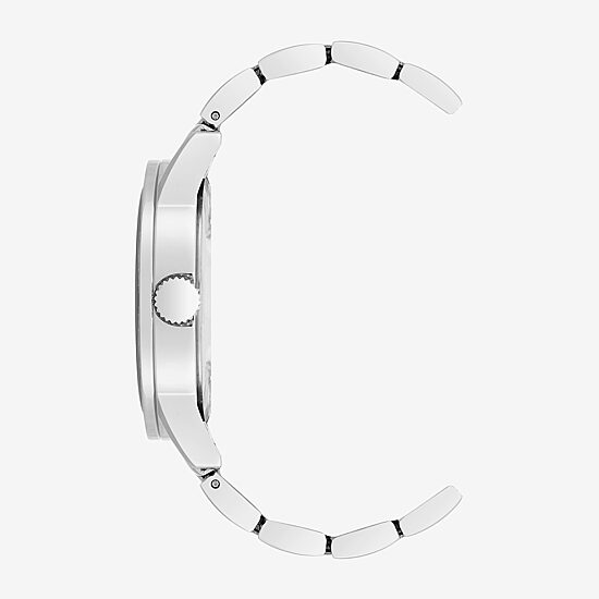 Armitron Mens Silver Tone Stainless Steel Bracelet Watch 20/5576nvsv