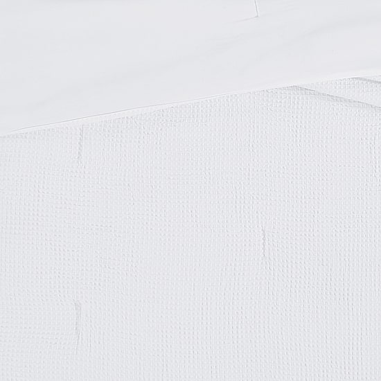 Truly Soft Textured Waffle Midweight Comforter Set