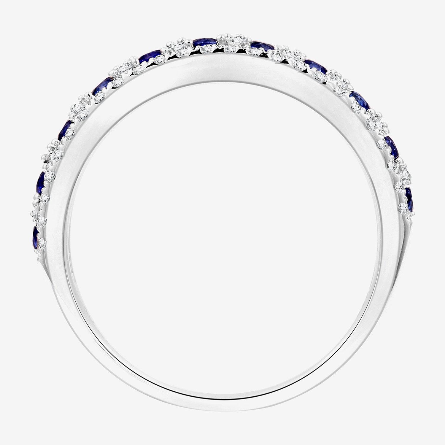 I Said Yes (H-I/I1) Womens 1/4 CT. T.W. Lab Grown White Sterling Silver Wedding Band