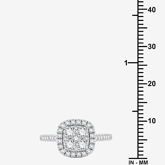 I Said Yes (H-I/I1) Womens 1 1/4 CT. T.W. Lab Grown White Diamond Sterling Silver Wedding Engagement Ring