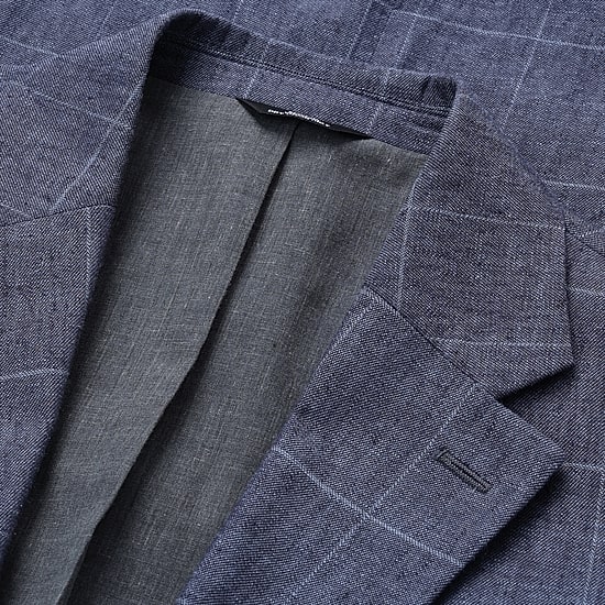 Haggar Mens Big and Tall Windowpane Classic Fit Sport Coat