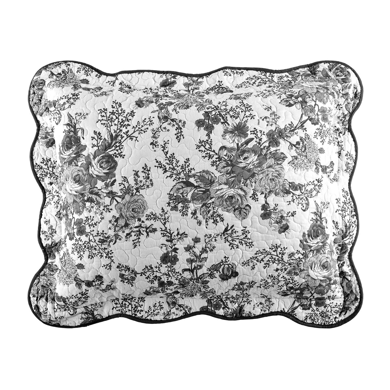 Laurel Manor Toile Garden Cotton Quilt