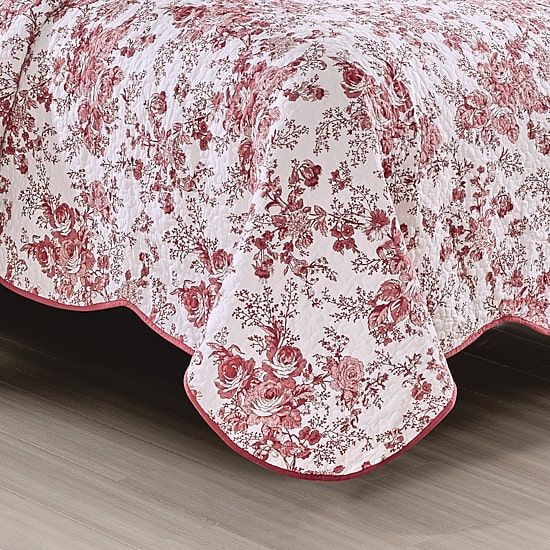 Laurel Manor Toile Garden Cotton Quilt