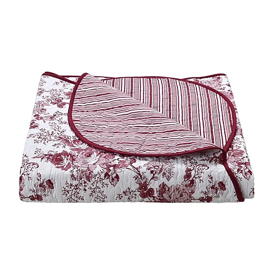 Laurel Manor Toile Garden Cotton Quilt