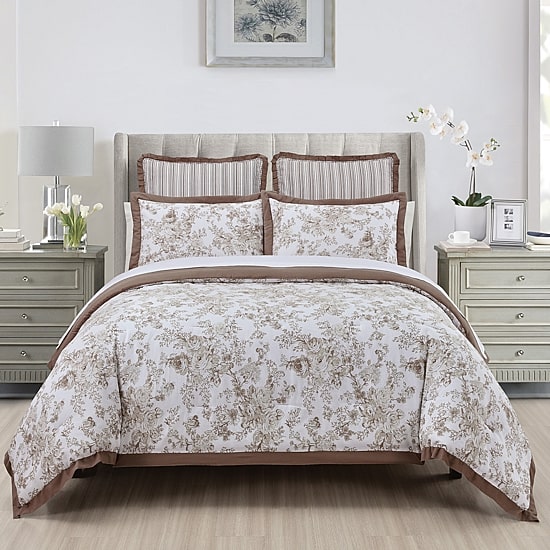 Laurel Manor Toile Garden Comforter Set