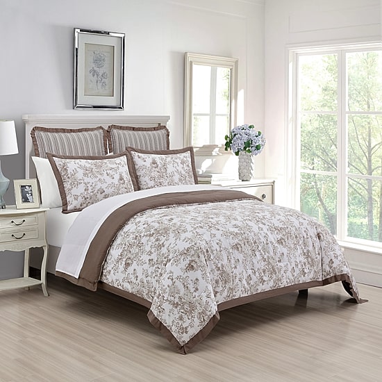 Laurel Manor Toile Garden Comforter Set