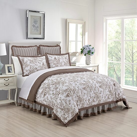 Laurel Manor Toile Garden Comforter Set