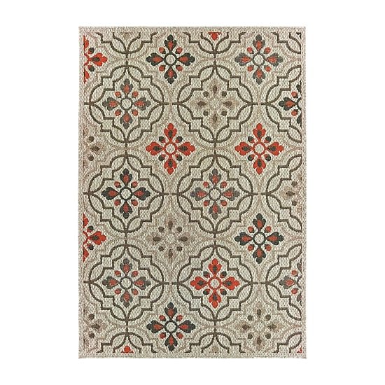 Covington Home Long Island Floral Lattice Indoor Outdoor Rectangular Area Rug