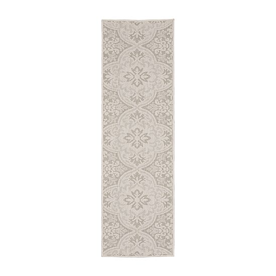 Covington Home Pamplona Floral Trellis 22" X 87" Indoor Outdoor Rectangular Runner