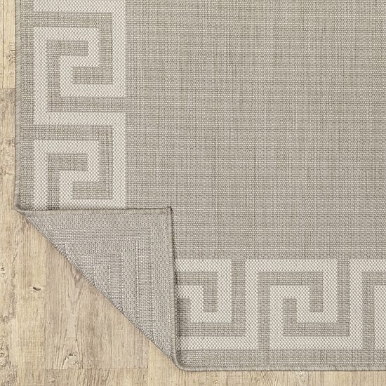 Covington Home Pamplona Greek Key Border 22" X 87" Indoor Outdoor Rectangular Runner