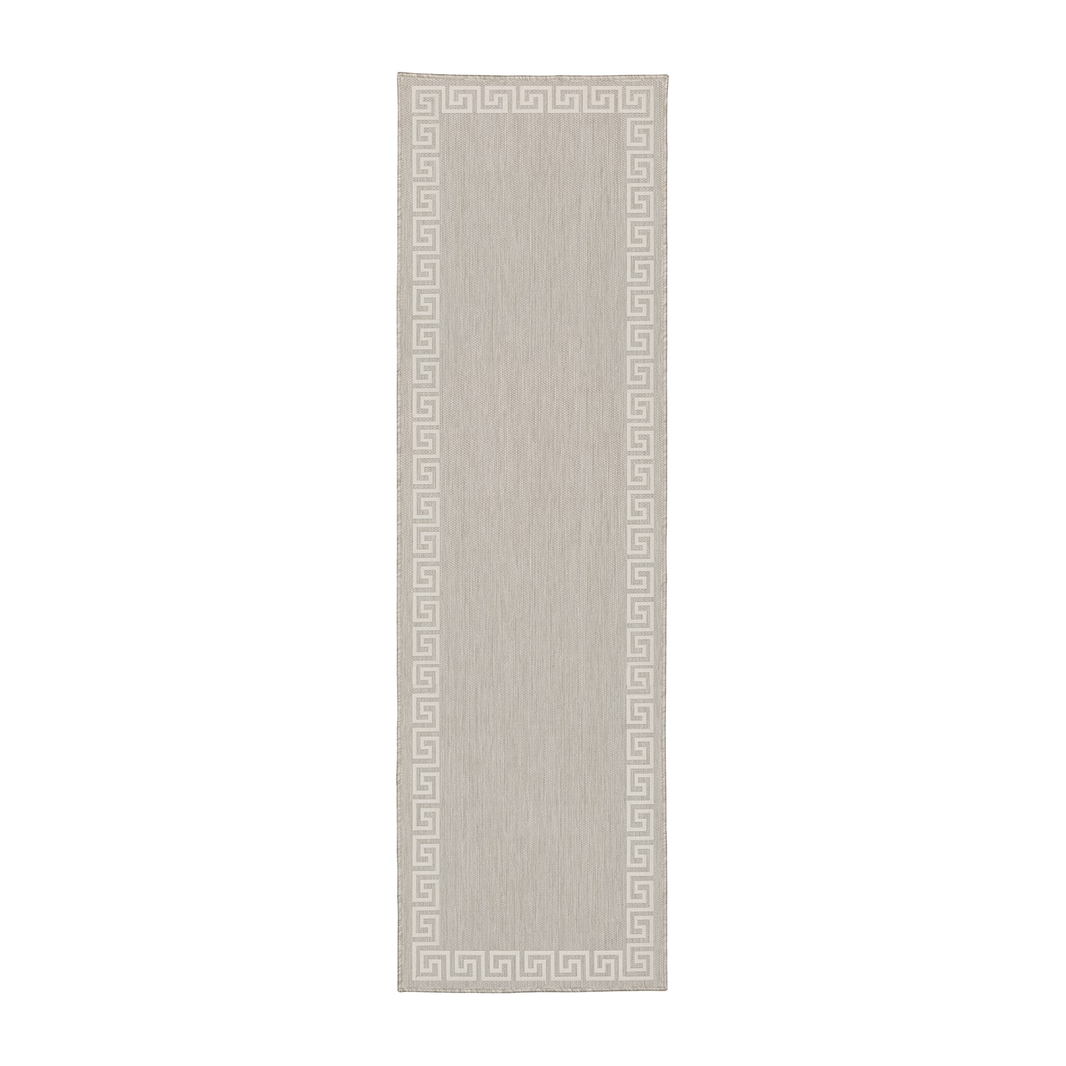 Covington Home Pamplona Greek Key Border 22" X 87" Indoor Outdoor Rectangular Runner