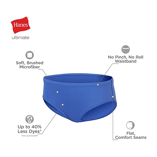 Hanes Pure Comfort Microfiber Bonus Pack Little & Big Kid Girls 9 Pack Hipster Panty Gupsh9
