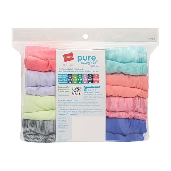 Hanes Pure Comfort Microfiber Little & Big Kid Girls 8 Pack Hipster Panty Gupsyh