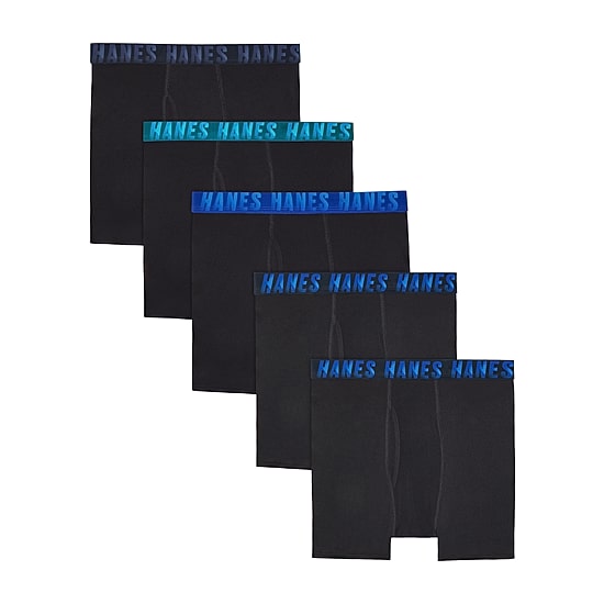 Hanes Moves Stretch Little & Big Kid Boys 5 Pack Boxer Briefs Bu9xb5